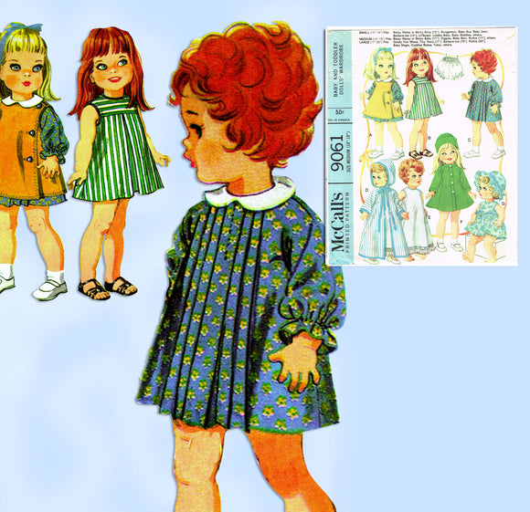 1960s Vintage McCalls Sewing Pattern 9061 14 to 18 In Betsy Wetsy Doll Clothes UNCUT