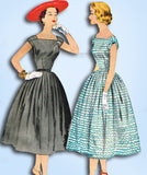 McCall 9819: 1950s Charming Misses Street Dress Size 32 B Vintage Sewing Pattern