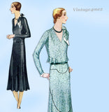 McCall 6279: 1930s Uncut Misses Street Dress Sz 36 B Vintage Sewing Pattern