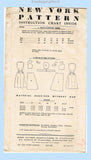 New York 1396: 1950s Uncut Misses Wrap Around Dress 36B Vintage Sewing Pattern