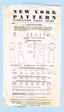 New York 1584: 1950s Uncut Misses Sleeveless Dress Sz 36 B Vintage Sewing Pattern