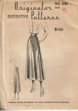 1940 50s Very Rare Originator Pattern 291 Amazing Designer Skirt  Sz 14- 26W