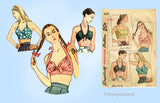 1940s Vintage Simplicity Sewing Pattern 1624 Misses Set of Bra & Halter Tops MED