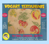 1950s Vogart 57 : Uncut Fruit No Sew Color Embroidery Transfer ORIGINAL