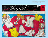 1950s Vintage Vogart Embroidery Transfer 651 Sweet Uncut Layette Motifs