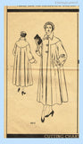 Vogue Couturier 444: 1940s Rare Designer Coat Size 36B Vintage Sewing Pattern