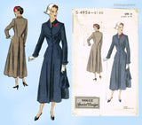 Vogue 4954: 1940s Gorgeous Uncut Misses Coat Sz 32 B Vintage Sewing Pattern