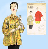 Vogue 7155: 1950s Uncut Misses Mandarin Jacket 34-36 B Vintage Sewing Pattern