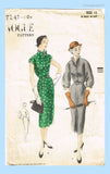 1950s Vintage Vogue Sewing Pattern 7241 Uncut Misses Street Dress Size 30 Bust