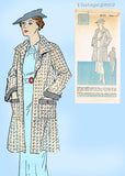 Woman's World 5771: 1930s Uncut Misses Swagger Coat 32B Vintage Sewing Pattern