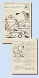 1930s Vintage Mail Order Embroidery Transfer 1020 Uncut Nautical & Anchor Motifs