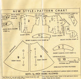 1950s Original Vintage Mail Order Pattern 2375 Uncut Misses Street Dress Sz 34 B