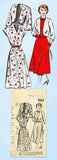 1950s Vintage Mail Order Sewing Pattern 3063 Uncut Misses Dress & Bolero Sz 35 B