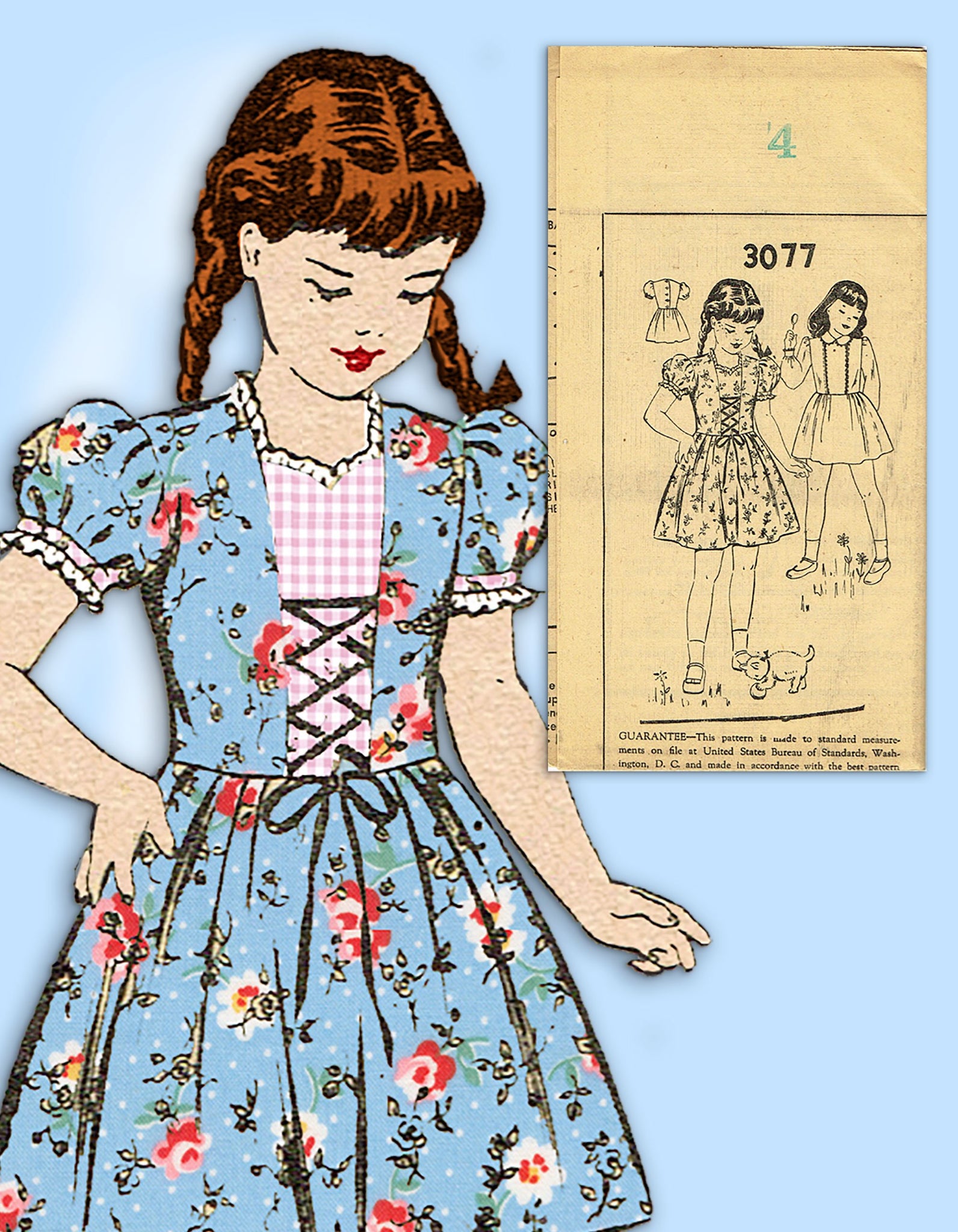Sew a pretty sun dress for vintage 1980's Skipper dolls w/free sewing  patterns @  #Easter #DollClothes - Free Doll Clothes Patterns