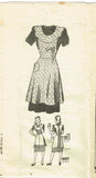 1940s Vintage Anne Adams Sewing Pattern 4497 Misses Full Bib Apron 36 38 B - Vintage4me2