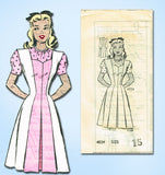 1940s Vintage Anne Adams Sewing Pattern 4524 Uncut Misses Sweetheart Dress 33 B - Vintage4me2