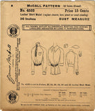 1920s Vintage Misses Victorian Shirtwaist Uncut McCall Sewing Pattern 4533 36B - Vintage4me2