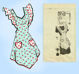 Anne Adams 4691: 1940s Plus Size Farm Kitchen Apron Sz LG Vintage Sewing Pattern