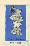 Anne Adams 4758: 1950s Vintage Sewing Pattern Toddler Girls Sz 2 Jumper Dress Vintage4me2