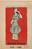 Anne Adams 4774: 1950s Misses Full Bib Apron Size 40-42 B Vintage Sewing Pattern Uncut