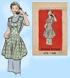 Anne Adams 4774: 1950s Misses Full Bib Apron Size 40-42 B Vintage Sewing Pattern Uncut