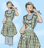 Anne Adams 4774: 1950s Misses Full Bib Apron Size 40-42 B Vintage Sewing Pattern Uncut