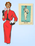 1950s Vintage Anne Adams Sewing Pattern 4860 Uncut Misses Bolero Suit Sz 32 Bust