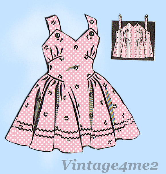 Mail Order Pattern 8475 An Original Vintage Sewing Pattern  Cute Toddler Girls Sun Dress Girls Dress Pattern Cute Lines  From the Mid 1950s  Factory Folded and Unused Unprinted Pattern Pieces Nice Condition Overall  Size 6 (24