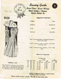 1940s Vintage Mail Order Sewing Pattern 8559 Misses Sun Dress and Capelet 38B