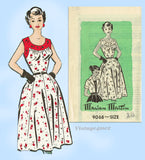 Marian Martin 9068: 1950s Misses Sun Dress & Bolero 36 B Vintage Sewing Pattern