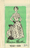 Marian Martin 9068: 1950s Misses Sun Dress & Bolero 36 B Vintage Sewing Pattern