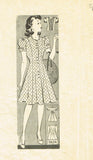 Marian Martin 9434: 1940s WWII Misses Princess Dress 32 B Vintage Sewing Pattern