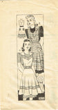 1940s Vintage Marian Martin Sewing Pattern 9872 Uncut WWII Full Apron Sz 36 38 B