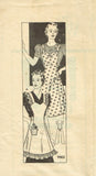 1930s Vintage Marian Martin Sewing Pattern 9902 Misses Farm Kitchen Apron Sz Med