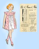 Anne Adams 1766: 1930s Toddler Girls Bloomer Dress Size 2 Vintage Sewing Pattern