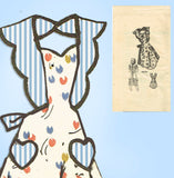 Anne Adams 4725: 1940s Misses WWII Kitchen Apron Size Med Vintage Sewing Pattern