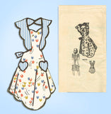 Anne Adams 4725: 1940s Misses WWII Kitchen Apron Size Med Vintage Sewing Pattern