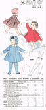 1950s Vintage Advance Sewing Pattern 8431 Toddler Girls Flared Coat & Bonnet Sz2 - Vintage4me2