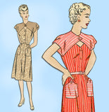 1940s Vintage Advance Sewing Pattern 4247 Uncut Misses Keyhole Dress Sz 36 Bust