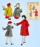 1950s Vintage Advance Sewing Pattern 5594 Uncut Toddler Girls Swing Coat Size 6 - Vintage4me2