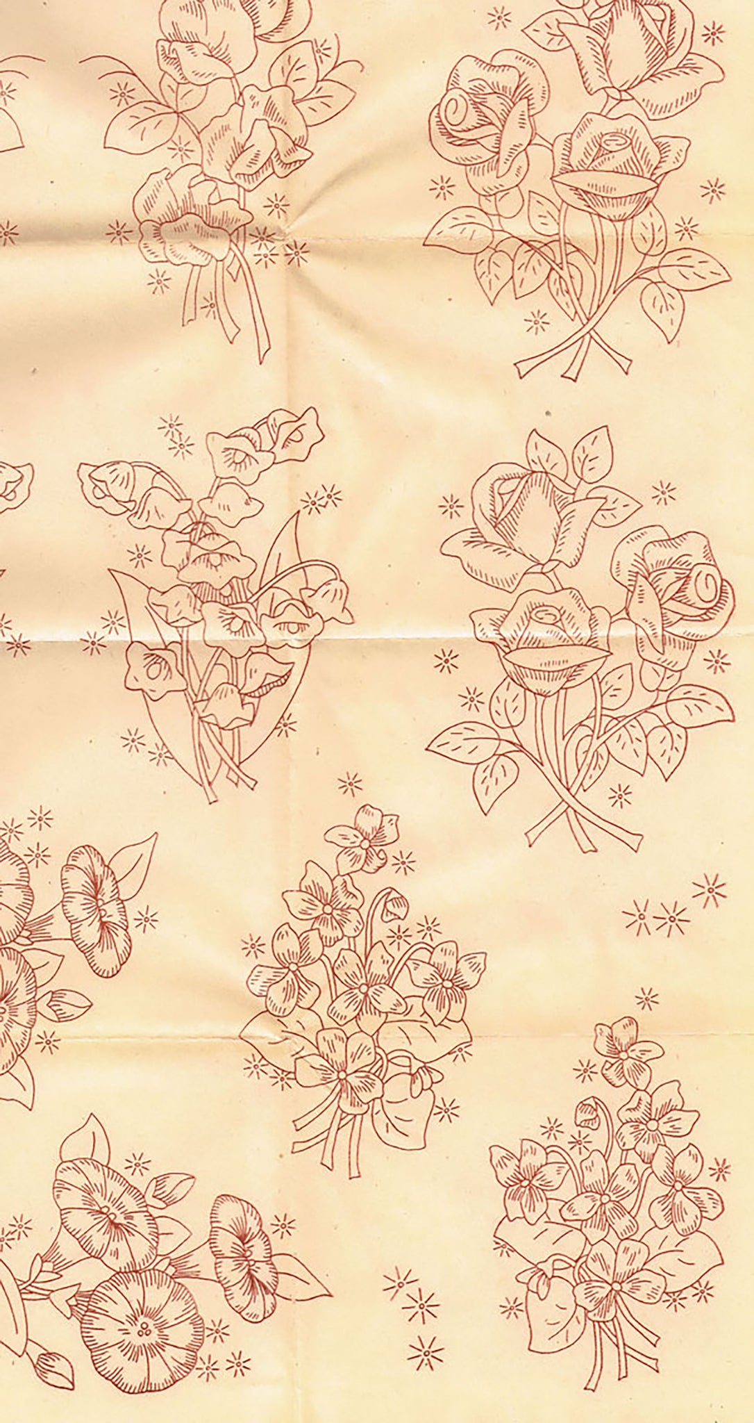 Embroidery Transfer Pattern Aunt Martha's #3808 Valentine Designs