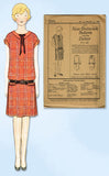 1920s VTG Butterick Sewing Pattern 1399 Uncut Junior Girls Flappper Dress Sz 31B