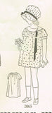 Butterick 2065: 1920s Baby Girls Bloomer Dress & Bonnet Sz 2 VTG Sewing Pattern