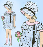 Butterick 2065: 1920s Baby Girls Bloomer Dress & Bonnet Sz 2 VTG Sewing Pattern