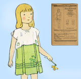 Butterick 2952: 1920s Sweet Uncut Toddler Girls Dress Sz6 Vintage Sewing Pattern