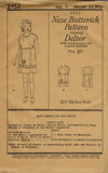 Butterick 2952: 1920s Sweet Uncut Toddler Girls Dress Sz6 Vintage Sewing Pattern