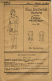 Butterick 2952: 1920s Uncut Little Girls Party Dress Sz 7 Vintage Sewing Pattern