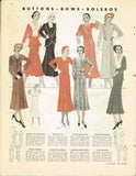 Butterick 3887: 1930s Stunning Uncut Day Dress Sz 36 Bust Vintage Sewing Pattern