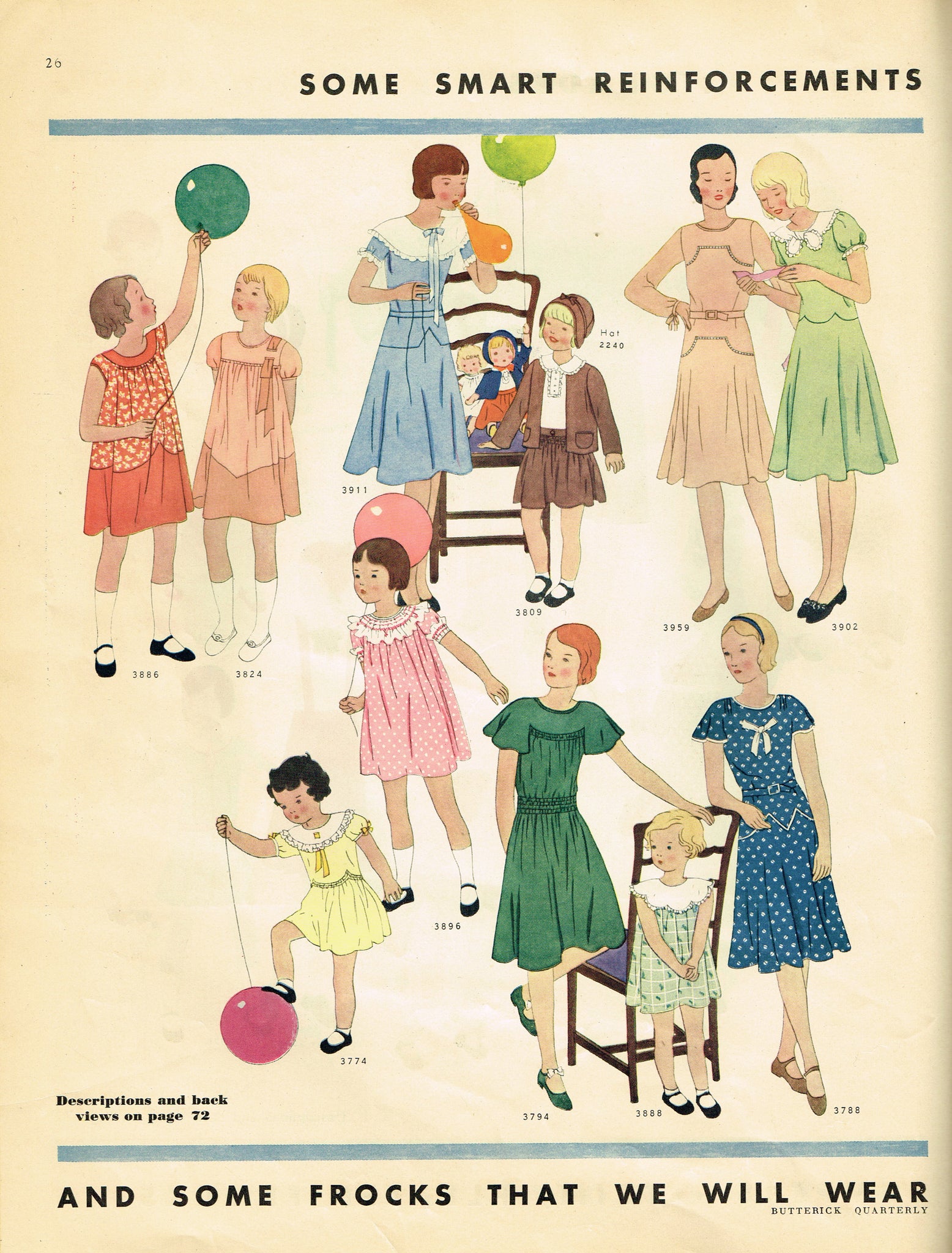 Butterick 4636 Little Girls Dress Gown Petticoat Vintage Sewing Patter