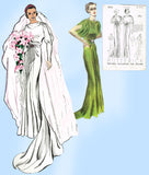 Butterick 6554: 1930s Rare Uncut Misses Wedding Dress 36B Vintage Sewing Pattern - Vintage4me2